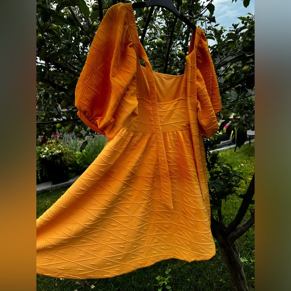 FREE PEOPLE Violet Mini Dress - Carrot Ginger - Size L - Picture 11 of 15